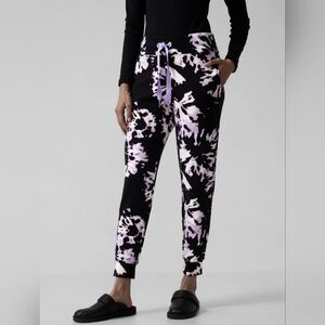 ATHLETA WILLOW ELFIN PURPLE DRAWSTRING BALANCE JOGGERS SIZE  L